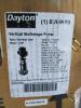 DESCRIPTION: (1) VERTICAL MULTISTAGE PUMP BRAND/MODEL: DAYTON #5UWK9 INFORMATION: STAINLESS STEEL SIZE: 2 HP, 115/208-230V AC, 148 PSI SHUT OFF RETAIL - 2