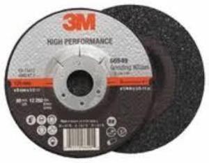 DESCRIPTION: (10) HIGH PERFORMANCE DEPRESSED CENTER GRINDING WHEEL BRAND/MODEL: 3M #66549 INFORMATION: 36 GRADE SIZE: 5" RETAIL$: $104.91 EA QTY: 10