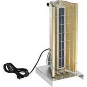 DESCRIPTION: (1) PORTABLE ELECTRIC INFRARED HEATER WITH FLAT PANEL EMITTER BRAND/MODEL: FOSTORIA #FSP-1412-1C SIZE: 120V 1 PHASE RETAIL$: $769.28 EA Q