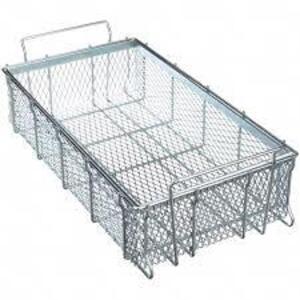 DESCRIPTION: (1) WIRE HANDLING BASKET BRAND/MODEL: MARLIN INFORMATION: STEEL SIZE: 24" X 13-1/4" RETAIL$: $245.33 EA QTY: 1