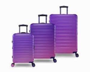 DESCRIPTION: (1) HARDSIDE SPINNER UPRIGHT LUGGAGE CASE BRAND/MODEL: IFLY INFORMATION: PINK AND PURPLE SIZE: 28" RETAIL$: $108.00 EA QTY: 1