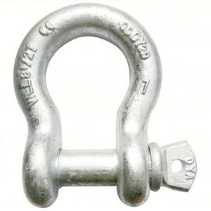 DESCRIPTION: (3) ANCHOR SHACKLE, D RINGS BRAND/MODEL: PRODUCT NUMBER #55AY12 INFORMATION: CARBON STEEL, SILVER SIZE: 17000 LB CAPACITY RETAIL$: $21.92