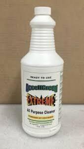 DESCRIPTION: (12) BASE DECK TAPE CLEANER BRAND/MODEL: ACCELLGREEN EXTREME SIZE: 1 QT RETAIL$: $8.00 EA QTY: 12