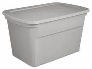 DESCRIPTION: (3) STORAGE TOTE BRAND/MODEL: STERILITE SIZE: 30 GALLON RETAIL$: $25.78 EA QTY: 3