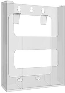 AZAR 252301 SINGLE POCKET BI-FOLD SIZE BROCHURE HOLDER FOR COUNTER, 10-PACK