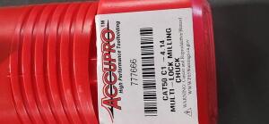 DESCRIPTION: (1) CAT50 MILLING CHUCK BRAND/MODEL: ACCUPRO 38497012 SIZE: 1' HOLE DIA RETAIL$: $426.99 QTY: 1