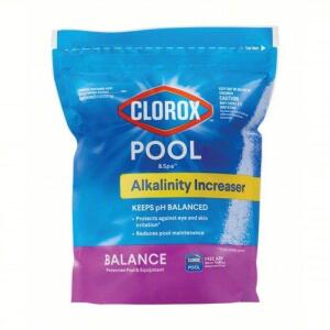 DESCRIPTION: (2) ALKALINITY INCREASER BRAND/MODEL: CLOROX POOL AND SPA #55pk16 SIZE: 5 LB RETAIL$: $13.51 EA QTY: 2