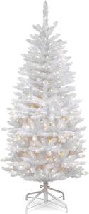 NATIONAL TREE FOOT KINGSWOOD FIR WHITE PENCIL TREE, 4.5 FT, 4