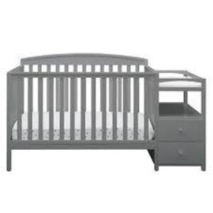 DESCRIPTION: (1) CRIB AND CHANGER BRAND/MODEL: DELTA CHILDREN #74804-026 INFORMATION: GRAY RETAIL$: $269.00 EA QTY: 1