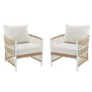 (2) OUTDOOR ARM CHAIRS