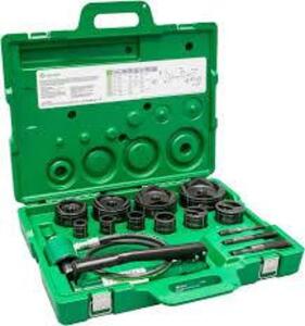 DESCRIPTION: (1) HYDRAULIC KNOCKOUT PUNCH KIT BRAND/MODEL: GREENLEE #7310SB INFORMATION: GREEN CARRY CASE SIZE: 11 TON RETAIL$: $2073.05 EA QTY: 1