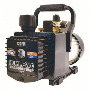 DESCRIPTION: (1) REFRIGERANT EVACUATION PUMP BRAND/MODEL: UNIWELD #53RJ45 SIZE: 12 CFM DISPLACEMENT, 3/4 HP HP, 15 MICRON, 39 LB WT RETAIL$: $1135.89