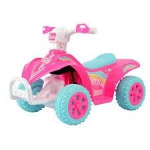 DESCRIPTION: (1) RIDE ON ATV BRAND/MODEL: BARBIE INFORMATION: PINK RETAIL$: $60.00 EA QTY: 1