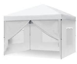 (1) POP UP CANOPY TENT WITH 4 REMOVABLE SIDEWALLS