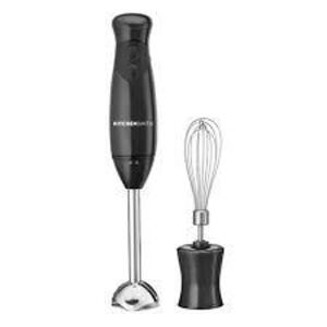 DESCRIPTION: (1) IMMERSION BLENDER WITH WHISK BRAND/MODEL: KITCHENSMITH BY BELLA RETAIL$: $20.00 EA QTY: 1