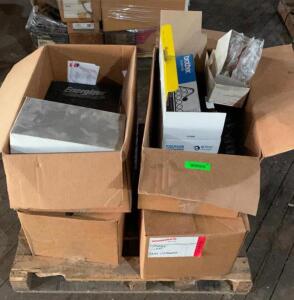 PALLET OF ASSORTED OFFICE SUPPLIES AS SHOWN