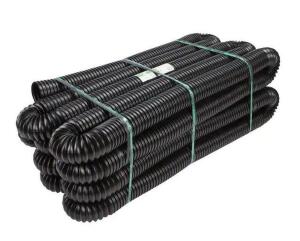 FLEX DRAIN PRO 4 IN. X 100 FT. BLACK COPOLYMER SOLID DRAIN PIPE