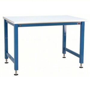 DESCRIPTION: (1) WORKBENCH, ADJUSTABLE HEIGHT BRAND/MODEL: BENCHPRO #13E275 INFORMATION: BLUE SIZE: 60" X 30", 1000 LB CAPACITY RETAIL$: $1963.25 EA Q