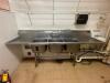 93" THREE COMPARTMENT SINK WITH DRAINBOARDS AND FAUCET - 4