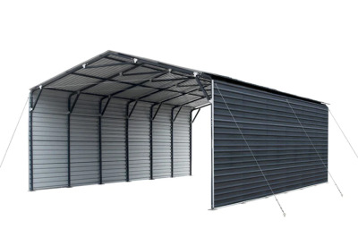 METAL SHED CARPORT