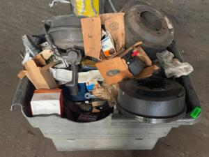 LARGE ROLLING CART WITH ASSORTED CONTENTS / TOOLS / HARDWARE