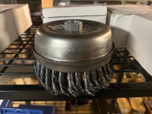 DESCRIPTION: (8) 6" HEAVY DUTY WIRE CUP BRUSHES LOCATION: BAY 7 THIS LOT IS: SOLD BY THE PIECE QTY: 8