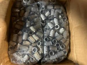 DESCRIPTION: (4) CASES OF ALUMINUM BUSHINGS FOR SCREW DRIVERS. LOCATION: BAY 7 THIS LOT IS: ONE MONEY QTY: 1