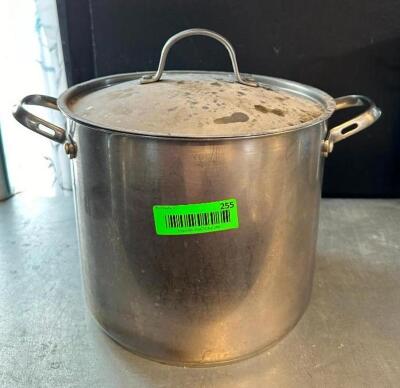 DESCRIPTION: STOCK POT WITH LID SIZE: 10.5"X9" QTY: 1