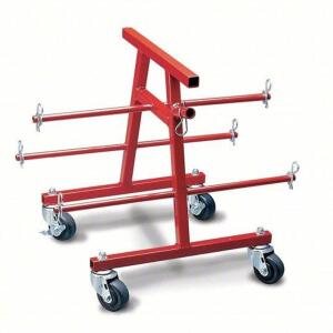 DESCRIPTION: (1) WIRE SPOOL DISPENSING CART BRAND/MODEL: GARDNER BENDER #15V948 INFORMATION: RED SIZE: 1,000 LB LOAD CAPACITY, 6 SPINDLES, 3/4 IN SPIN