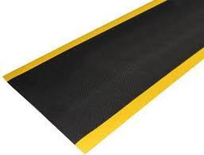 DESCRIPTION: (1) ANTI FATIGUE RUNNER MAT BRAND/MODEL: CONDOR #39R802 INFORMATION: BLACK WITH YELLOW BORDER SIZE: 2' X 60' RETAIL$: $553.30 EA QTY: 1