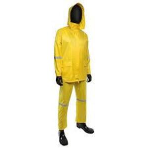 DESCRIPTION: (2) 3 PIECE RAIN SUIT BRAND/MODEL: WCM #4035-XL INFORMATION: YELLOW SIZE: SIZE XL RETAIL$: $13.55 EA QTY: 2