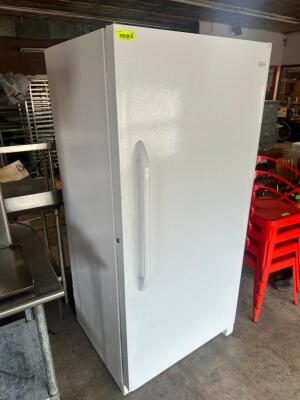 DESCRIPTION ELECTROLUX UPRIGHT FREEZER. BRAND / MODEL: ELECTROLUX ADDITIONAL INFORMATION 115 VOLT, 1 PHASE LOCATION SITE 2 QTY 1