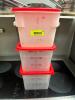 DESCRIPTION (5) 6 QT PLASTIC CONTAINERS W/ LIDS THIS LOT IS: SOLD BY THE PIECE LOCATION KITCHEN QTY 5 - 2