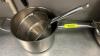 DESCRIPTION (3) ASSORTED STAINLESS SAUCE POTS BRAND / MODEL: WICO THIS LOT IS: SOLD BY THE PIECE LOCATION KITCHEN QTY 3