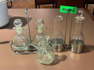 5 PC. OIL AND VINEGAR DISPENSER SET