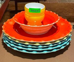 8 PC. DECORATIVE BOWL / PLATTER SET