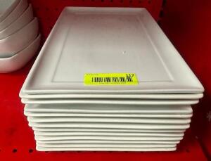 DESCRIPTION (13) 13" X 8" CHINA PLATES SIZE 13" X 8" THIS LOT IS: SOLD BY THE PIECE LOCATION KITCHEN QTY 13