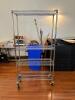 4 TIERED WIRED SHELF ON CASTORS - 2