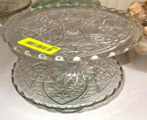 (2)- CAKE STANDS