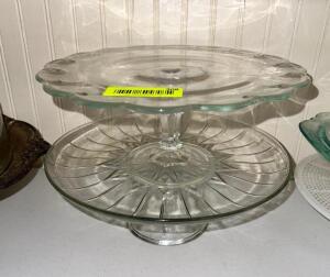 (2)- CAKE STANDS