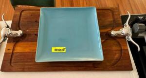 ASSORTED SERVING TRAYS