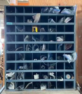 35" X 12" X 42" PARTS/HARDWARE STORAGE ORGANIZER (CONTENTS INCLUDED)