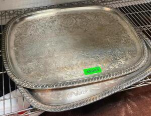 (2) - 24" SERVING PLATTERS