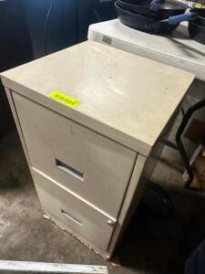 DESCRIPTION TWO DRAWER HALF SIZE FILE CABINET. LOCATION SITE 2 QTY 1