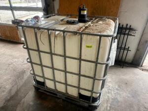 DESCRIPTION 48" X 48" X 48" LIQUID TRANSPORT PALLET W/ SUMP PUMP. LOCATION SITE 2 QTY 1