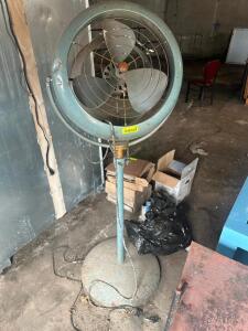 DESCRIPTION VINTAGE RETRO PEDESTAL FAN. ADDITIONAL INFORMATION NOT WORKING, NEED REPAIR LOCATION SITE 2 QTY 1