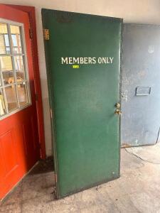 DESCRIPTION (2) GREEN PADDED " MEMBERS ONLY" DOORS THIS LOT IS: SOLD BY THE PIECE LOCATION SITE 2 QTY 2