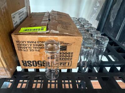 DESCRIPTION (1) CASE OF LIBBEY SHOT GLASSES LOCATION BAR QTY 1