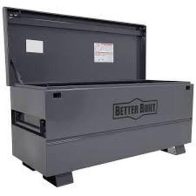 DESCRIPTION: (1) JOBSITE CHEST STYLE BOX BRAND/MODEL: BETTER BUILT #2060-BB INFORMATION: GRAY, STEEL SIZE: 60"WX24" D X 28" H RETAIL$: $825.00 EA QTY: