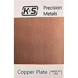 DESCRIPTION: (4) COPPER PLATES BRAND/MODEL: PRECISION METAL #6611 SIZE: .064 X 5" X 7" RETAIL$: $26.15 EA QTY: 4